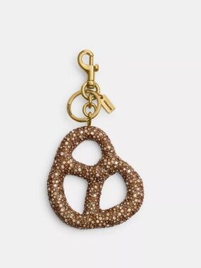 Coach Crystal Pretzel Bag Charm large new